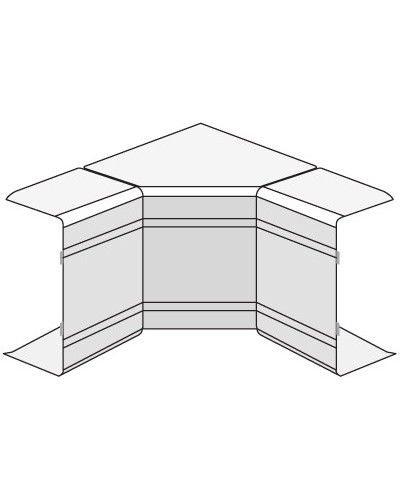 Угол внутренний изменяемый (70-120°) NIAV 120x60 мм DKC 01730 в Абакане Аксессуары для кабель-канала Pintop.ru