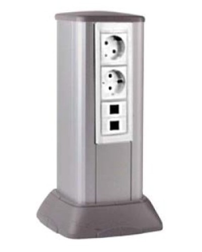 Миниколонна алюминиевая, 0.25м, цвет чёрный DKC (19523) в Абакане Аксессуары для кабель-канала Pintop.ru