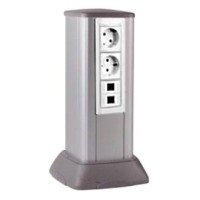 Миниколонна алюминиевая 0,35 м, цвет светло-серебристый металлик DKC 19531