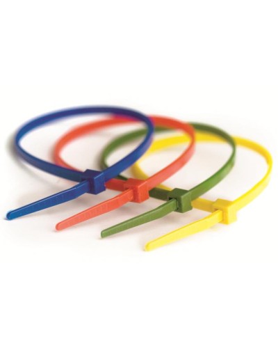 Хомут-стяжка нейлоновый, стандартный PL6.6 3.6х200 мм зеленый DKC 25214CV (100 шт/уп) в Абакане Стяжки-хомуты Pintop.ru