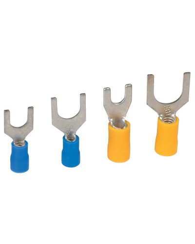 Наконечник вилочный с изолир.фланцем 0,25-1,5 кв.мм 3 мм (НВИ) DKC 2A13P в Абакане Держатели, клипсы, скобы Pintop.ru