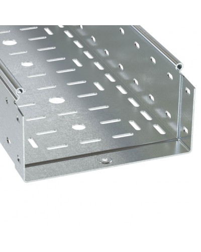 Лоток перфорированный 100х100 L3000 толщ.1,0 мм, горячеоцинкованный DKC (3534110HDZ) в Абакане Кабельные лотки Pintop.ru