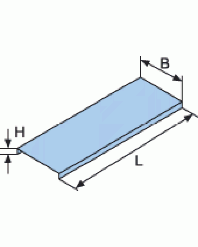 Крышка для лотка с заземлением осн. 80x3000 DKC 35521 в Абакане Аксессуары для лотков Pintop.ru