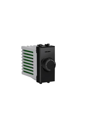 Диммер поворотный Черный квадрат, Avanti, 16A, 1 мод. DKC 4402131 в Абакане Аксессуары для стоек и шкафов Pintop.ru