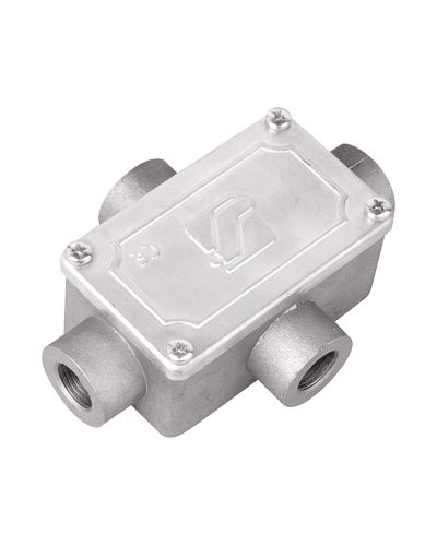 Коробка ответвительная алюминиевая, 4 ввода, М20х1,5 ,IP55, 118х83х42мм 6430-20 в Абакане Распределительные коробки Pintop.ru