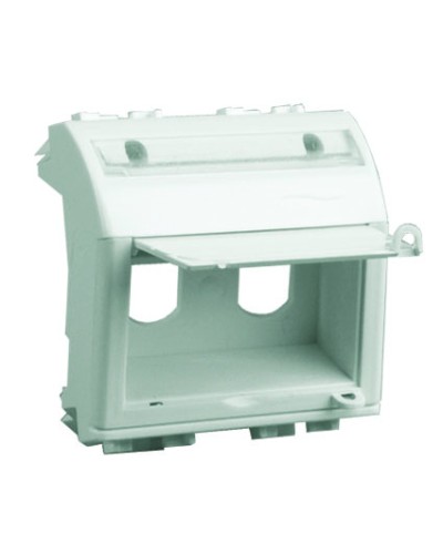 Адаптер для двух оптоволоконных разъемов типа ST, белый, 2 мод. DKC 76615B в Абакане Аксессуары для кабель-канала Pintop.ru