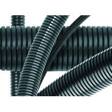 Труба гофрированная DN36мм, ПВ-0, D вн 36,3 мм, D нар 42,5 мм, полиамид 6, без протяжки DKC PA603643F0