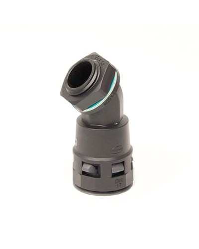 Монтажный комплект муфта 45 грд. труба-коробка DN 29 мм, М32х1,5, полиамид, цвет черный DKC PACL29M32N в Абакане Крепеж: Дюбели, шурупы, саморезы Pintop.ru