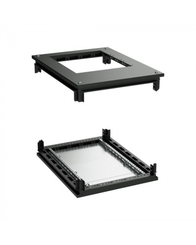 Крыша с фланцем и основание для 19 IT-CQE 800x800, RAL9005 DKC (R5RKTB88FITB) в Абакане Аксессуары для стоек и шкафов Pintop.ru