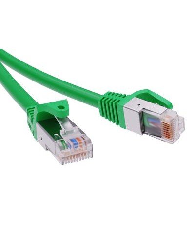 Патч-корд экранированный CAT5E F/UTP 4х2, LSZH, зелёный, 0.5м DKC RN5EFU4505GN в Абакане Патчкорды (медные) Pintop.ru