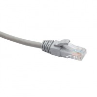 Шнур коммутационный U/UTP категория 5e PVC нг(А)-LS 0,3 м, серый Datarex DR-180003