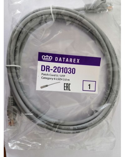 Шнур коммутационный категории 6 Datarex DR-201100 в Абакане Патчкорды (медные) Pintop.ru