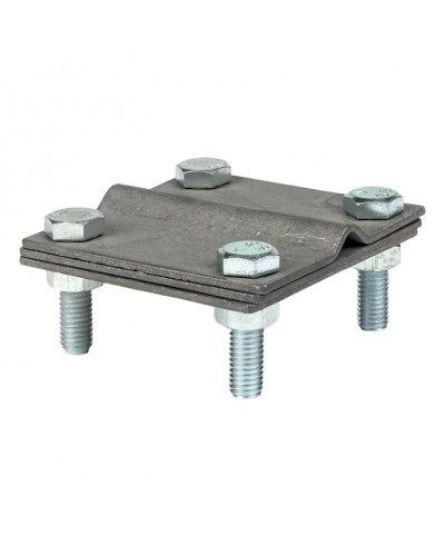 Зажим полоса 40 - прут 10 (3 пластины 70x70мм) Cu EKF PROxima (lp-g3101-cu) в Абакане Электротехническое оборудование Pintop.ru