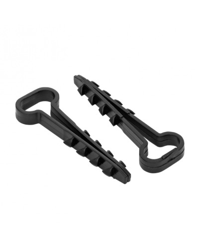 Дюбель-хомут (6х12 мм) для плоского кабеля черный (50 шт.) EKF PROxima (plc-cd-6x12b) в Абакане Крепеж: Дюбели, шурупы, саморезы Pintop.ru