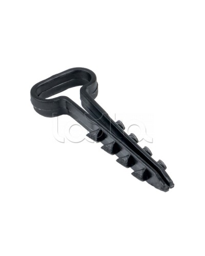 Дюбель-хомут (6х14 мм) для плоского кабеля черный (50 шт.) EKF PROxima (plc-cd-6x14b) в Абакане Крепеж: Дюбели, шурупы, саморезы Pintop.ru