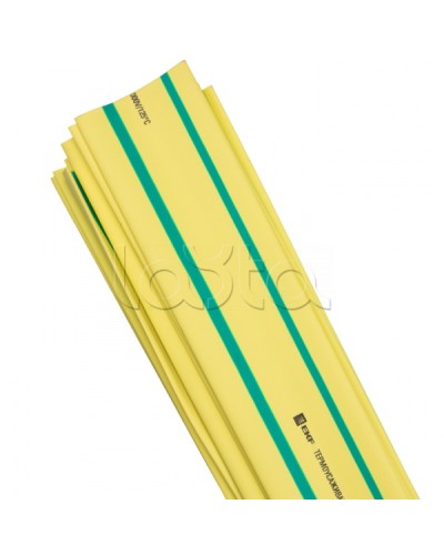 Термоусаживаемая трубка ТУТ нг 25/12,5 желто-зеленая в отрезках по 1м EKF PROxima (tut-25-yg-1m) в Абакане Аксессуары для кабель-канала Pintop.ru