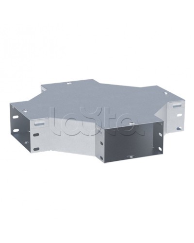 Ответвитель крестообразный 80х200-1,0 мм HDZ EKF (x8020008-1-HDZ) в Абакане Аксессуары для лотков Pintop.ru