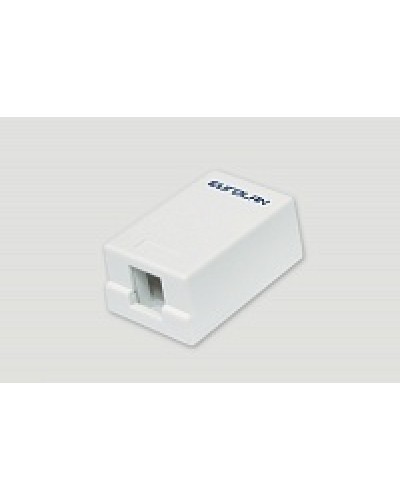 Коробка настенная EuroLan 12B-00-01WT в Абакане Розетки компьютерные и телефонные Pintop.ru