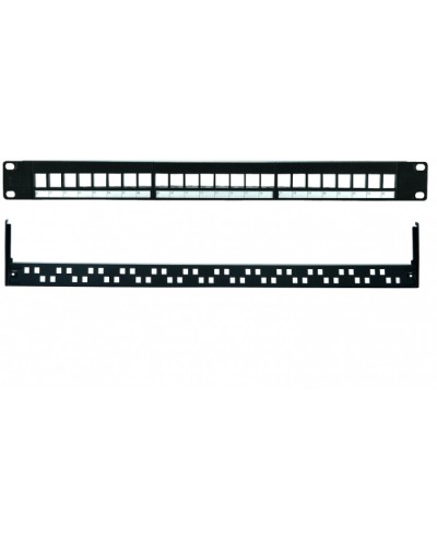 Патч-панель 19”, 1U, 24 порта UTP Eurolan (27B-00-24BL) в Абакане Патч панель Pintop.ru