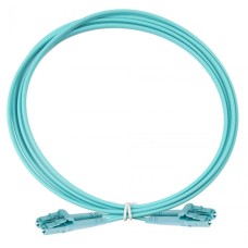 Оптический коммутационный шнур дуплексный, OM3, 2х50/125, LC-LC, 1 м Eurolan (41F-30-LC-LC-01)