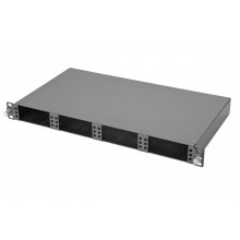 Панель 47M-20-00-01BL Eurolan Оптическая MTP выдвижная 19” 1U, на 4 кассеты, серия 1