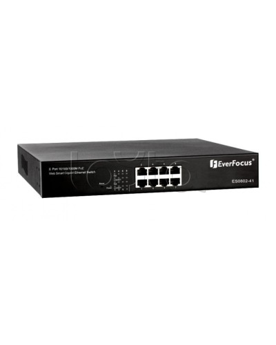 Коммутатор PoE 8-портовый EverFocus ES0802-41 в Абакане Коммутаторы Pintop.ru