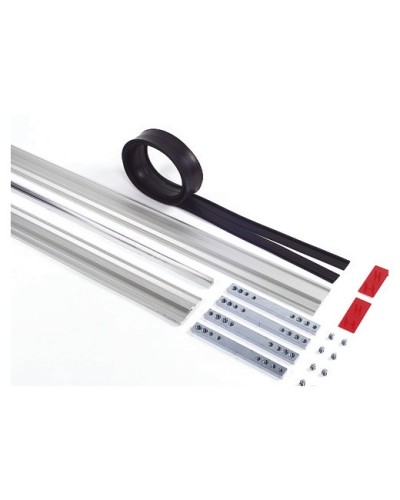 Пара торцевых заглушек для декорирования зажимных профилей на цельностеклянных полотнах Faac 105405 в Абакане Запчасти для шлагбаумов и автоматики Pintop.ru