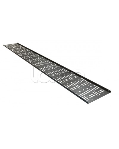 Кабельный канал вертикальный перфорированный, 42U Hyperline CDV-150x9-42U-RAL9005 в Абакане Аксессуары для стоек и шкафов Pintop.ru