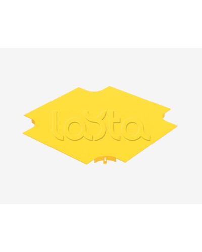 Крышка на ответвитель крестообразный пластиковый оптического лотка Hyperline FBTR-240-CRS-CVR в Абакане Аксессуары для лотков Pintop.ru