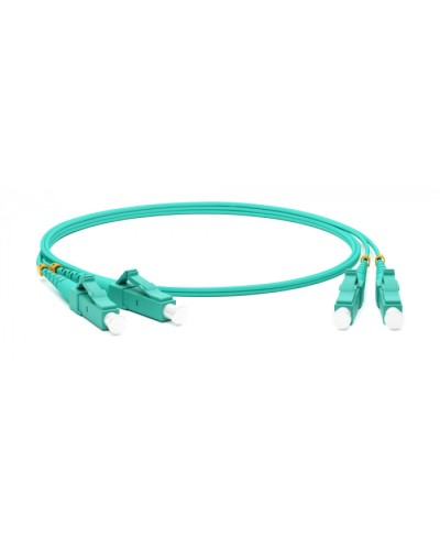 Патч-корд волоконно-оптический MM50/125 LC-LC duplex LSZH 30 м Hyperline FC-D2-503-LC/PR-LC/PR-H-30M-LSZH-AQ в Абакане Патч-корды оптические Pintop.ru