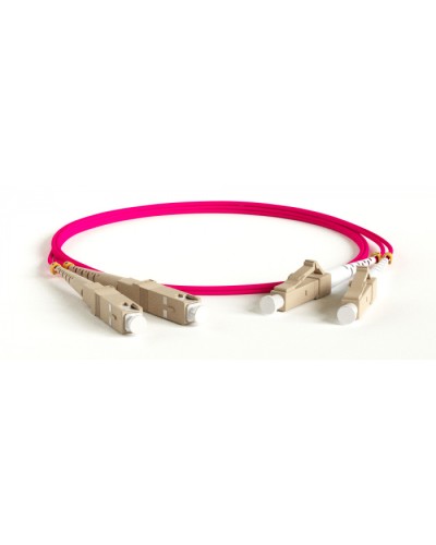 Патч-корд волоконно-оптический Hyperline FC-D2-504-LC/PR-SC/PR-H-30M-LSZH-MG в Абакане Патч-корды оптические Pintop.ru