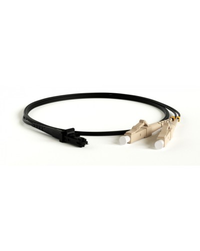 Патч-корд волоконно-оптический Hyperline FC-D2-50-LC/PR-MTRJM/PR-H-1M-LSZH-BK в Абакане Патч-корды оптические Pintop.ru