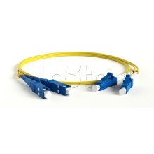 Патч-корд волоконно-оптический одномодовый SM 9/125 (OS2), LC/UPC-SC/UPC, duplex, LSZH, 3 м Hyperline FC-D2-9-LC/UR-SC/UR-H-3M-LSZH-YL