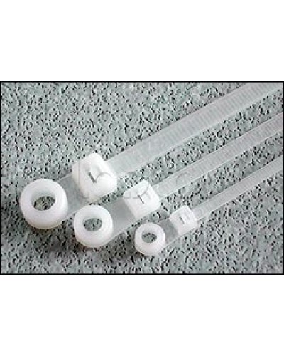 Хомут-стяжка нейлоновый 200x4,8 с отверстием под винт Hyperline GTM-200STC (100 шт/уп.) в Абакане Стяжки-хомуты Pintop.ru