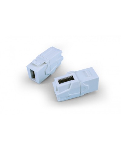 Вставка формата Keystone Jack Hyperline (KJ1-USB-VA2-WH) в Абакане Кроссы оптические Pintop.ru