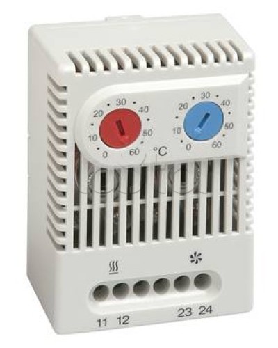 Термостат универсальный (сдвоенный) с нормально-замкнутыми (NC) и нормально-разомкнутыми (NO) контактами Hyperline KL-TRS-UVL-060 в Абакане Электротехническое оборудование Pintop.ru