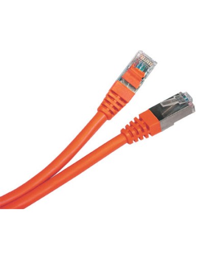 Патч-корд экранированный Hyperline PC-LPM-STP-RJ45-RJ45-C5e-1M-LSZH-OR в Абакане Патчкорды (медные) Pintop.ru