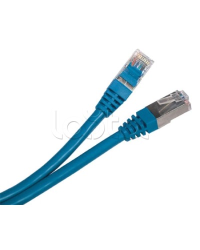 Патч-корд RJ45-RJ45, 4 пары, STP, кат.5е, LSZH (2м) Hyperline PC-LPM-STP-RJ45-RJ45-C5e-2M-LSZH-BL в Абакане Патчкорды (медные) Pintop.ru