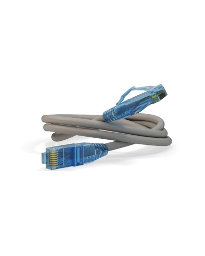 Патч-корд RJ45-RJ45, 4 пары, UTP, кат.6, LSZH (1м) Hyperline PC-LPM-UTP-RJ45-RJ45-C6-1M-LSZH-GY в Абакане Патчкорды (медные) Pintop.ru