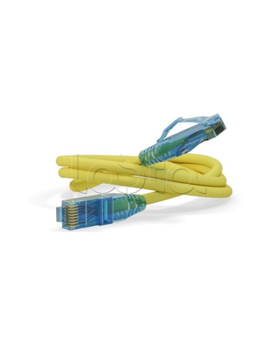 Патч-корд U/UTP Hyperline PC-LPM-UTP-RJ45-RJ45-C6-2M-LSZH-YL в Абакане Патчкорды (медные) Pintop.ru
