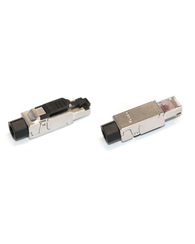 Разъем полевой оконцовки RJ-45 (8P8C) Hyperline PLUD-8P8C-S-C6A-SH в Абакане Коннекторы и разъемы Pintop.ru