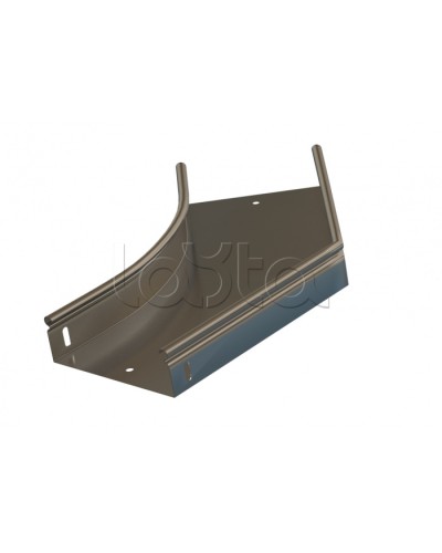 Угол 45° горизонтальный плавный Hyperline RST-AHS45-300-80-0,8-R100-SZ в Абакане Аксессуары для лотков Pintop.ru