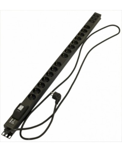 Блок розеток Hyperline SHE-15SH-3IEC-B-2.5EU в Абакане Блоки розеток Pintop.ru