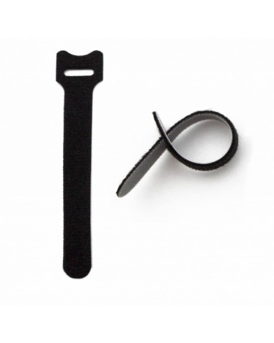 Хомут для кабеля, липучка с мягкой застежкой Hyperline WASN-210-BK-10 в Абакане Аксессуары для лотков Pintop.ru