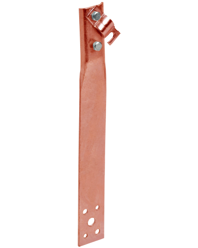 Держатель проводника круглого 6-10мм винтовой прямой h=150мм медь IEK (ZDP86-50-1-16-150) в Абакане Крепеж Pintop.ru