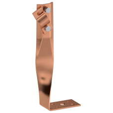 Держатель проводника круглого 6-10мм винтовой угловой скрученный h=140мм медь IEK (ZDP87-50-1-16-140)