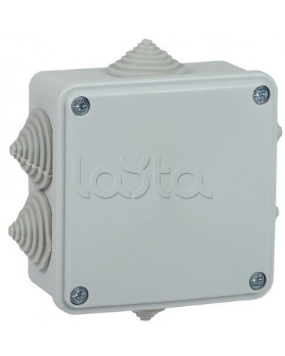 Коробка монтажная 100х100х45 мм IP44 6 вводов IEK (UKO11-100-100-045-K41-44) в Абакане Распределительные коробки Pintop.ru