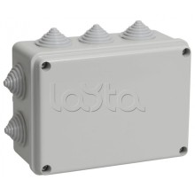 Коробка распаячная KM41241 для о/п 150x110x70мм IP44 10 кабель вводов IEK (UKO10-150-110-070-K41-44)