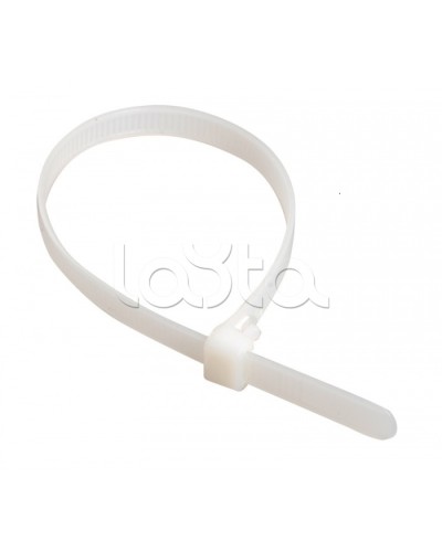 Стяжка 300x3,6 мм нейлоновая, белая IEK UHH31-D036-300-100 в Абакане Стяжки-хомуты Pintop.ru