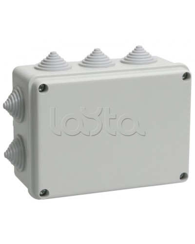 Коробка КМ41242 распаячная для о/п (RAL7035, 10 гермовводов) IEK UKO10-150-110-070-K41-55 в Абакане Распределительные коробки Pintop.ru